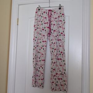 Cynthia Rowley Flamingo Print Sleepwear Pj Pants